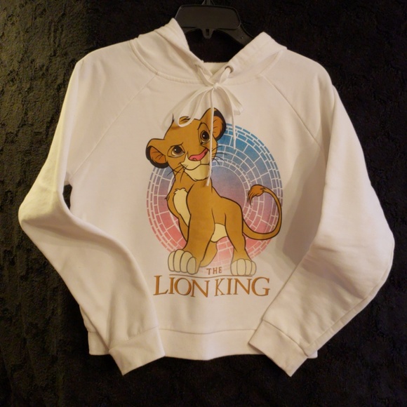 Disney Other - Disney Cream Colored Hooded Lion King Sweatshirt
